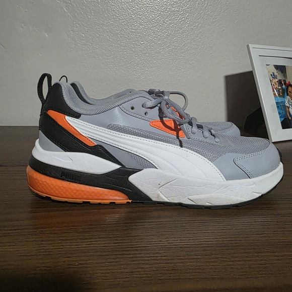 Puma Other - Puma Men's Gray and Orange Sneakers